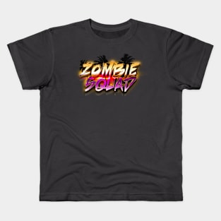 ZOMBIE SQUAD 80s Text Effects 2 Kids T-Shirt